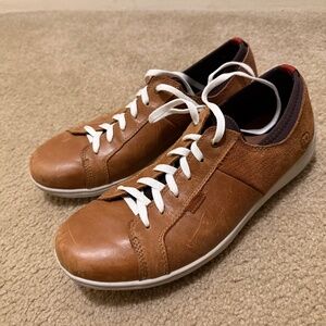 Dunham Fitsmart LTT Shoes Mens 10 Brown Leather Sneakers Comfort CH6593